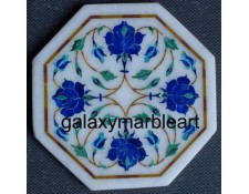 Taj Mahal inlay work tile oct  5" TP-513